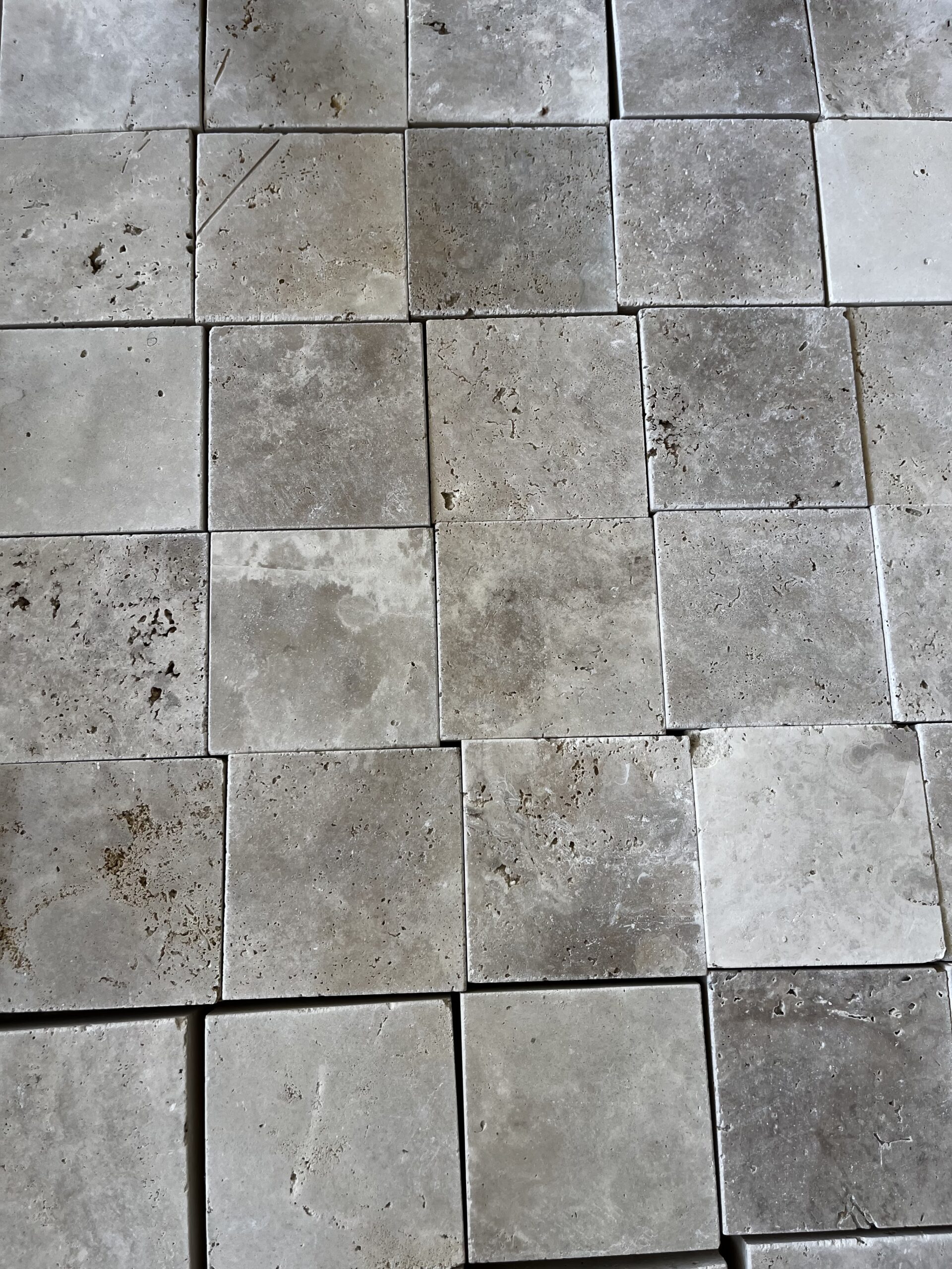 Pavé travertin 12x12x5