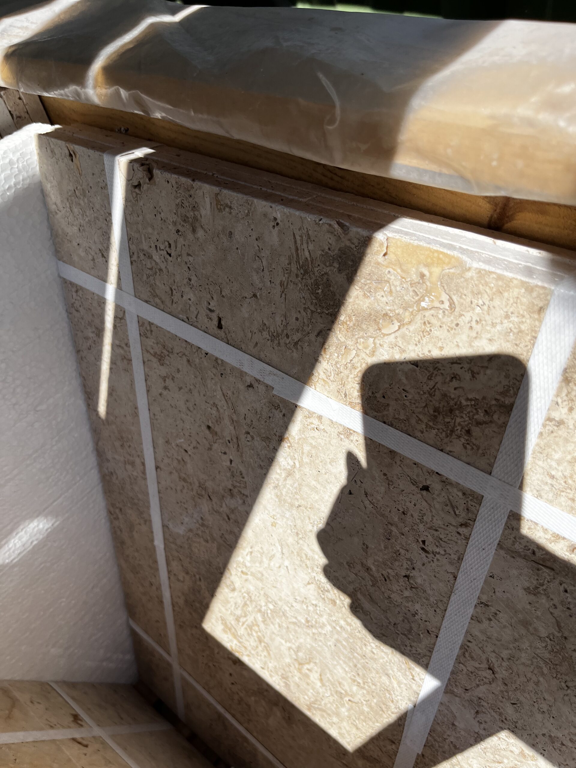Dalle travertin mix antico opus 4 en 12mm ou 3cm – Image 3